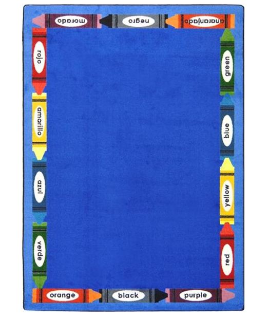 Bilingual Colors Classroom Rug